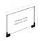 Azar Displays Two-Sided Large Acrylic Sign Holder W/ Magnetic Boots 17" X 11", PK2 109908 - alternate 2